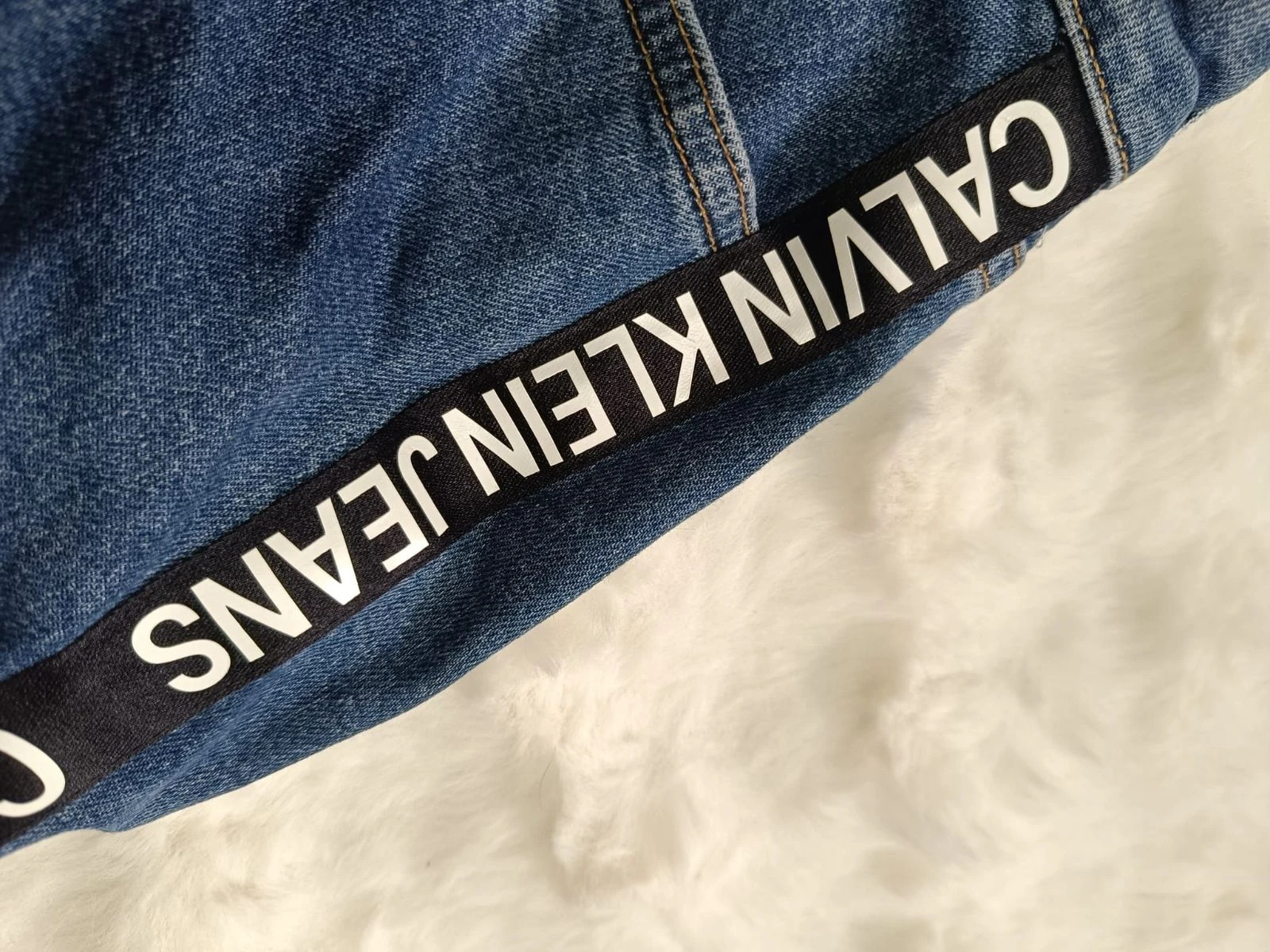 falda Calvin Klein vaquera algodón - jupe en jean mini femme – photo 8
